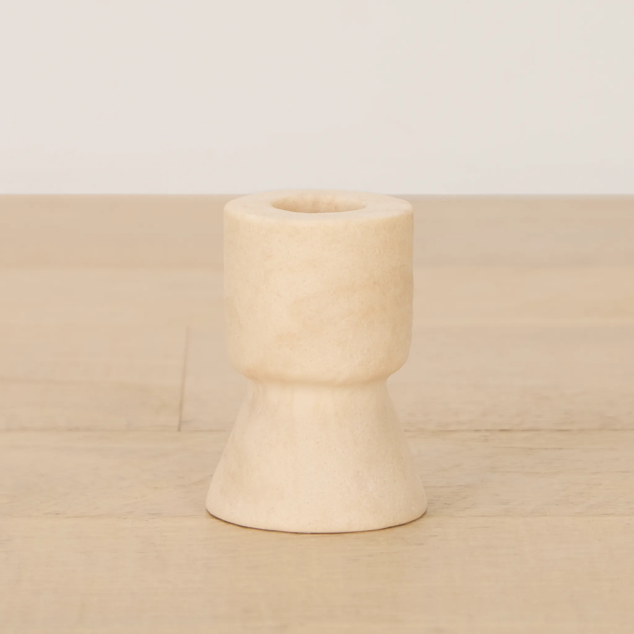 Jorah Beige Small Candle Holder