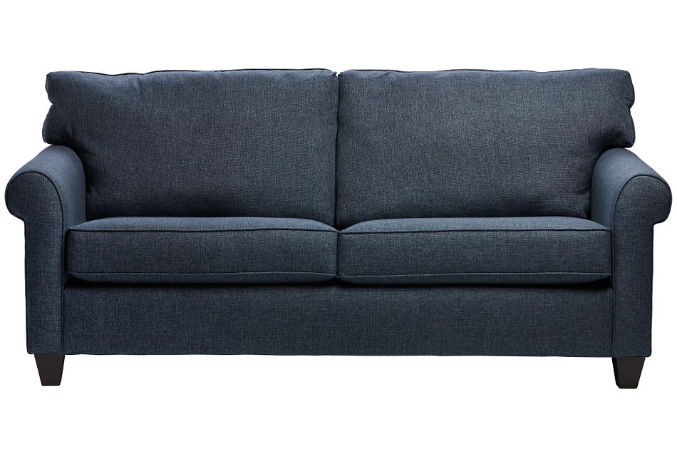 Cameron Blue Fabric Sofa, (0)