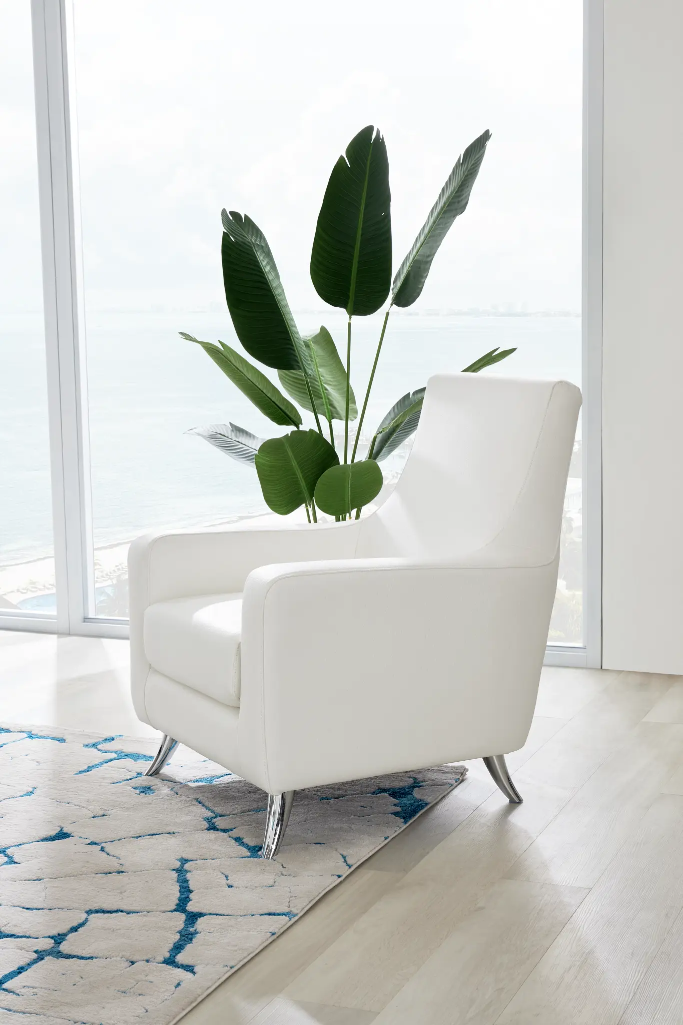 Marquez White Micro Accent Chair Marquez White Micro Accent Chair