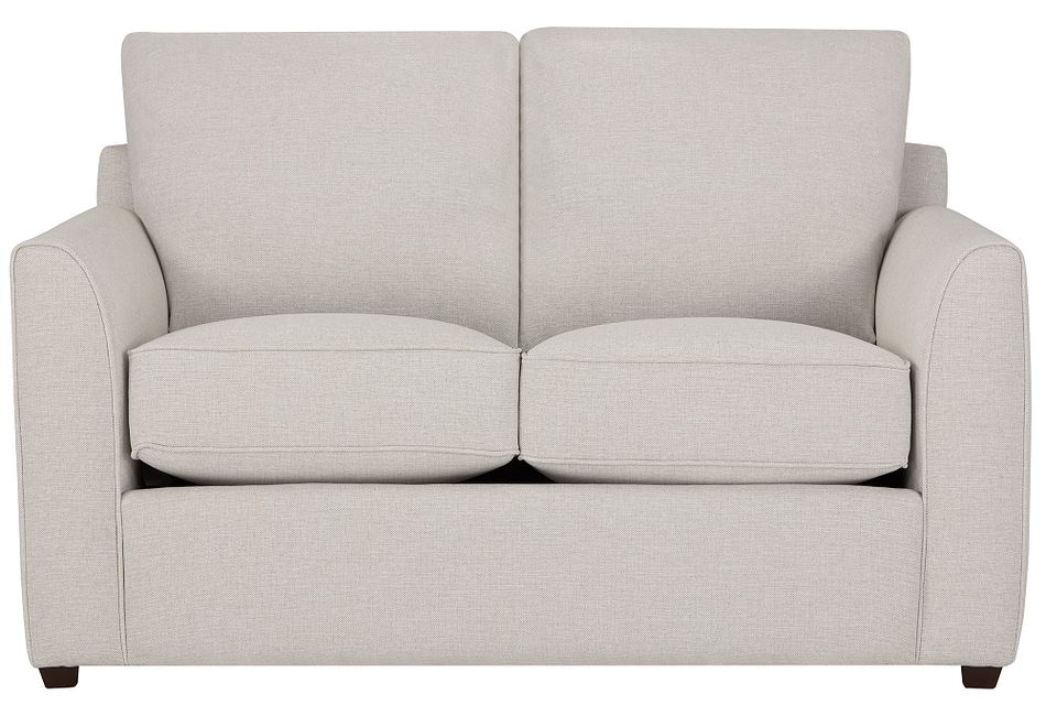 Asheville Light Taupe Fabric Loveseat Living Room Loveseats City Furniture