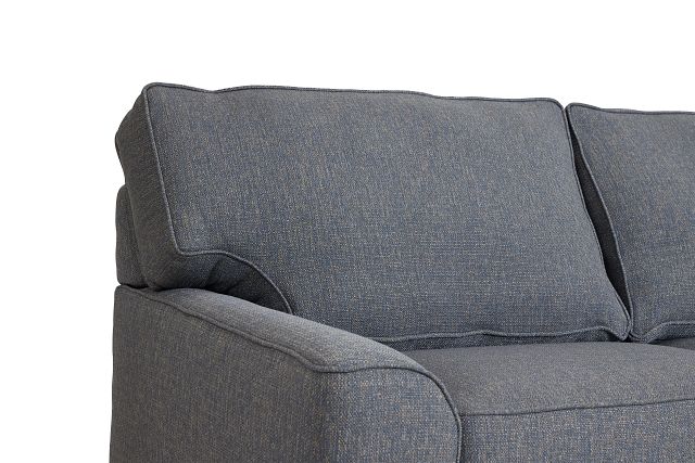 Austin Blue Fabric Loveseat