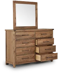 Salt Lake Mid Tone Dresser & Mirror