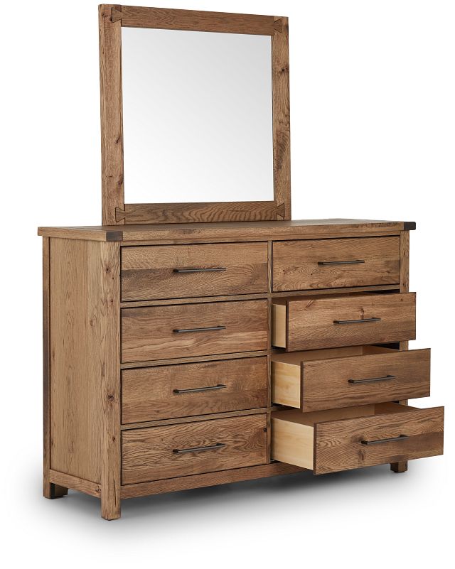 Salt Lake Mid Tone Dresser & Mirror