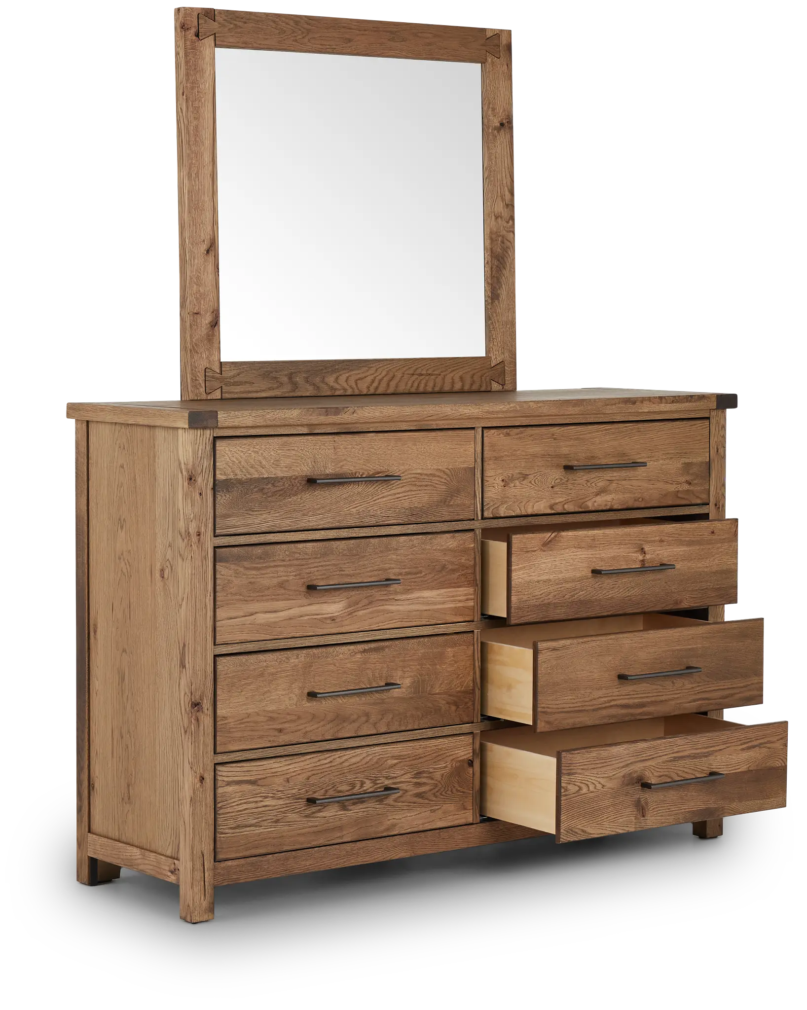 Salt Lake Mid Tone Dresser & Mirror Salt Lake Mid Tone Dresser & Mirror