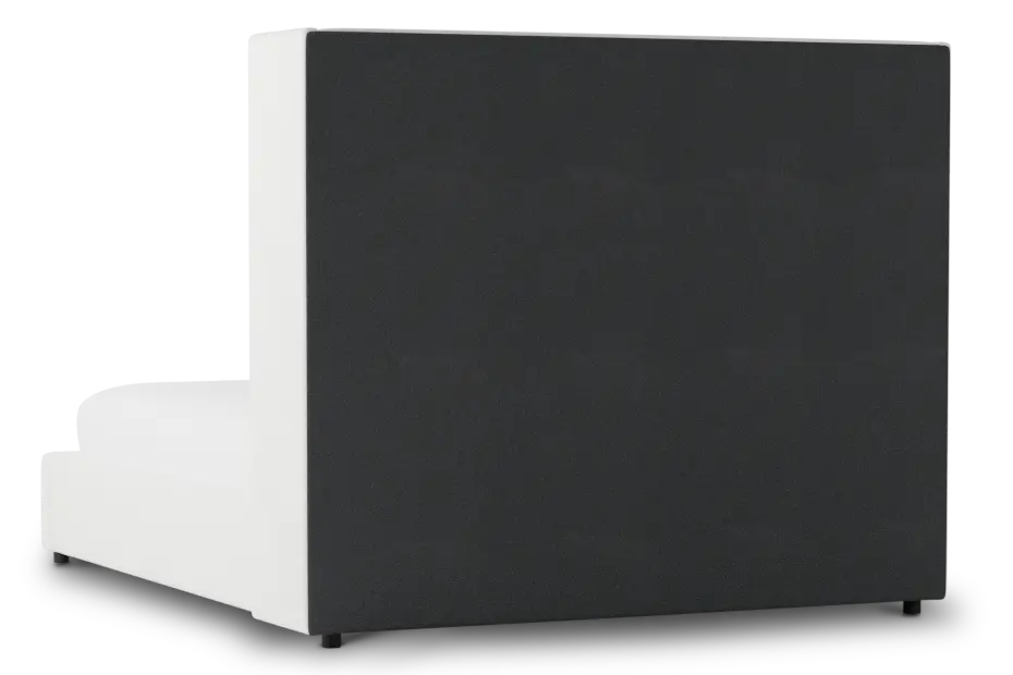 Captiva Sutton White 60" Upholstered Shelter Bed Captiva Sutton White 60" Upholstered Shelter Bed