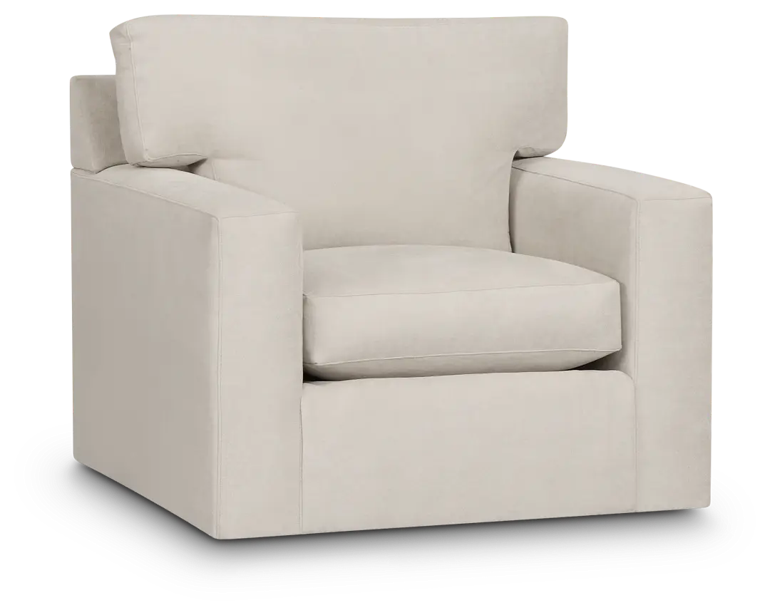 Hudson Gray Fabric Swivel Chair Hudson Gray Fabric Swivel Chair