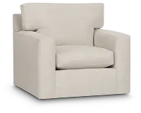 Hudson Gray Fabric Swivel Chair
