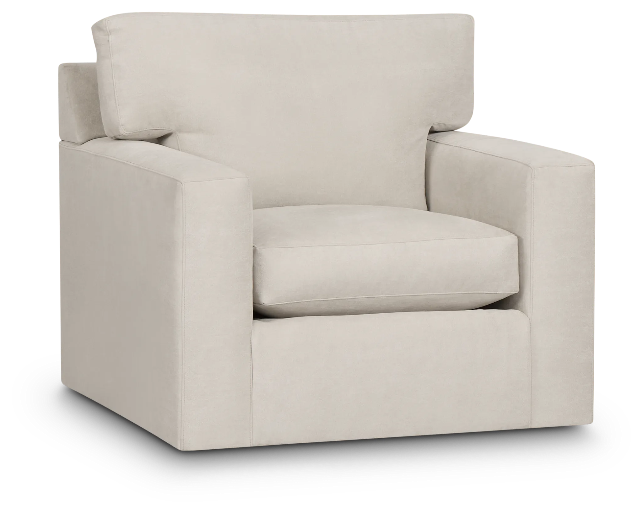Hudson Gray Fabric Swivel Chair