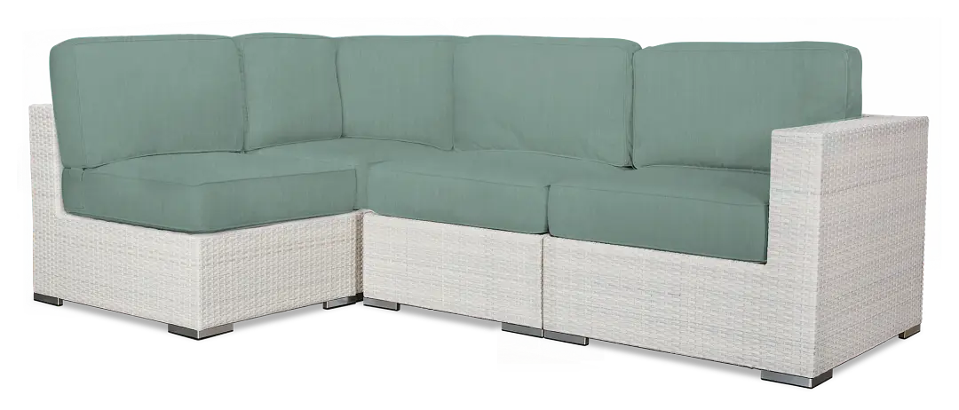 Biscayne Teal 4-piece Modular Sectional Biscayne Teal 4-piece Modular Sectional