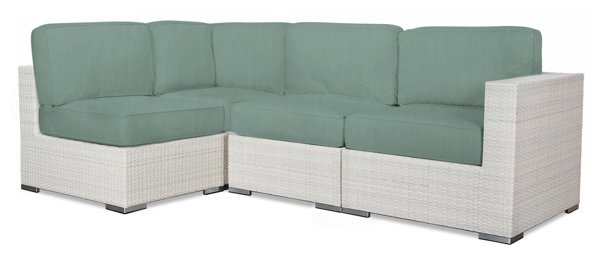 Biscayne Teal 4-piece Modular Sectional