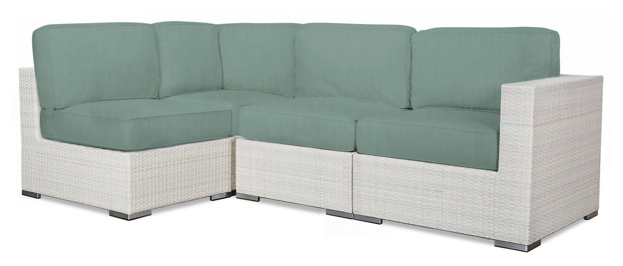Biscayne Teal 4-piece Modular Sectional Biscayne Teal 4-piece Modular Sectional