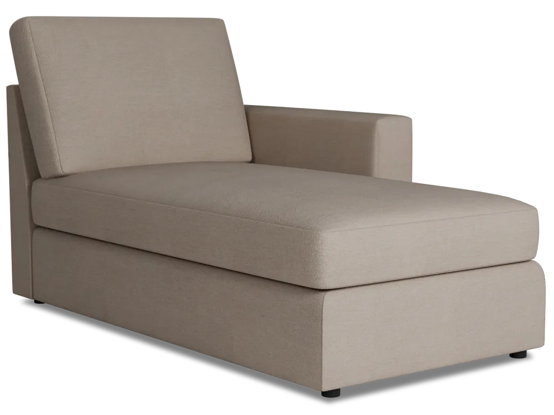 Citymod Beige Fabric Right Chaise