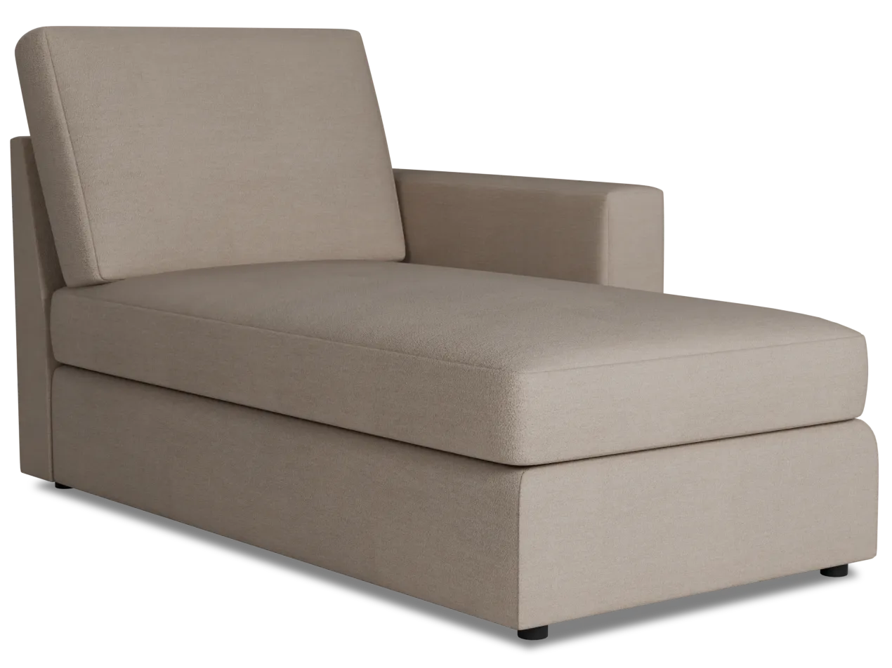 Citymod Beige Fabric Right Chaise