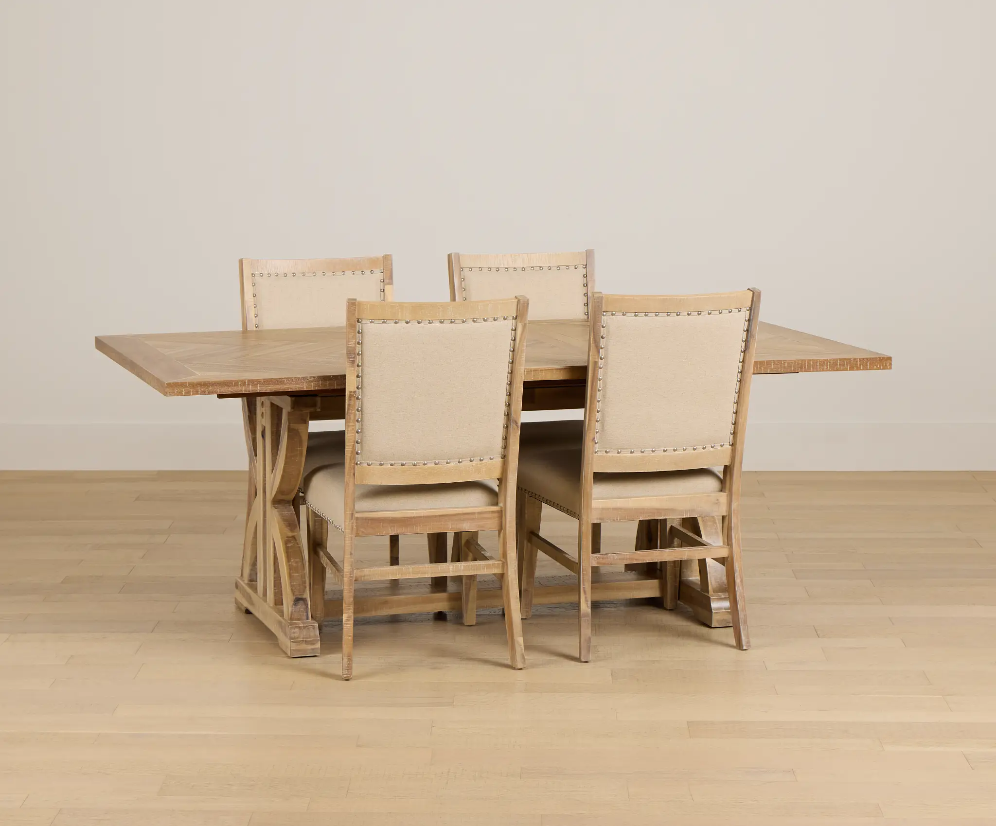 Joplin Rectangular Table & 4 Upholstered Chairs Joplin Rectangular Table & 4 Upholstered Chairs