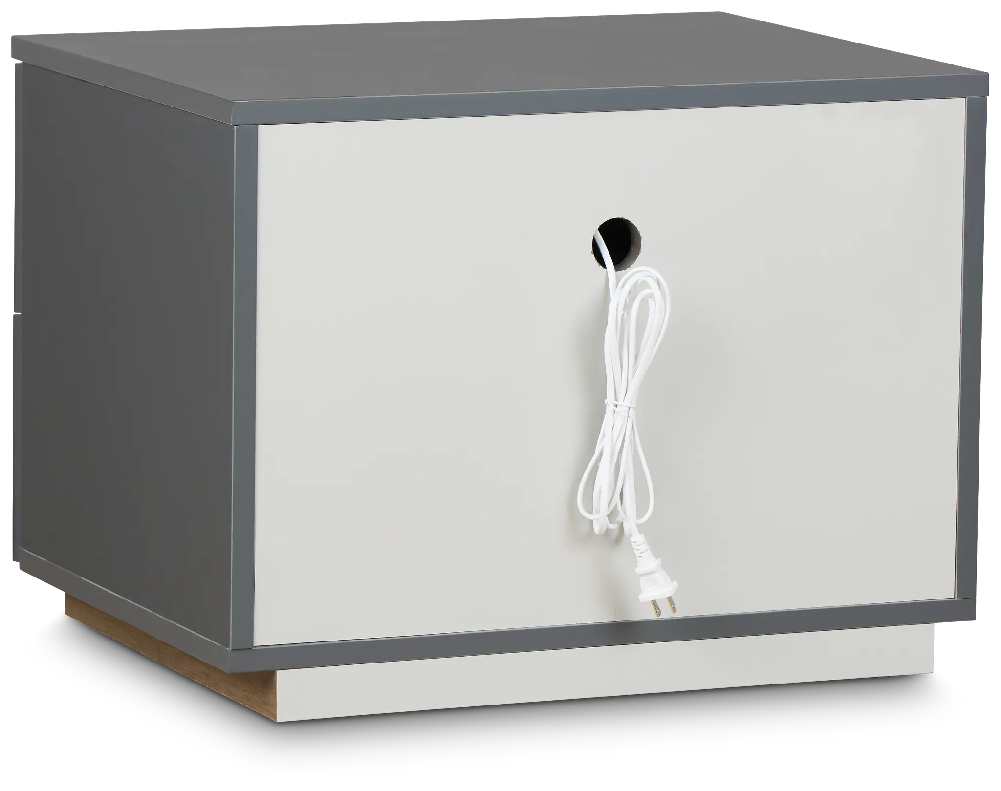 Brasilia Gray 2-drawer Nightstand Brasilia Gray 2-drawer Nightstand