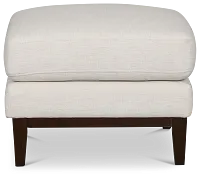 Wesley Light Beige Fabric Ottoman