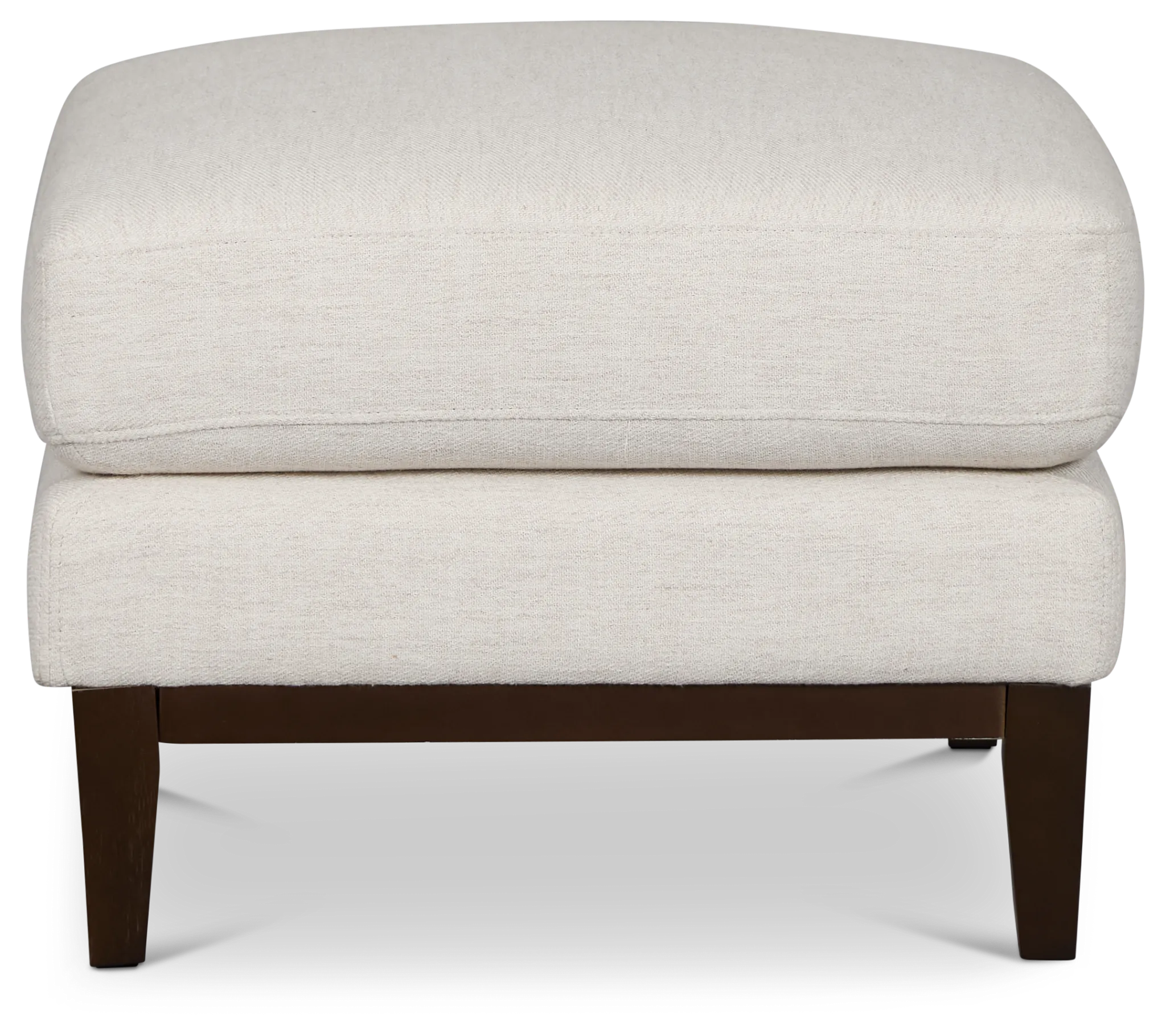 Wesley Light Beige Fabric Ottoman