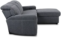 Callum Dark Gray Storage Small Right Power Chaise Sleeper Sectional