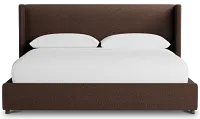 Captiva Elite Dark Brown 48" Upholstered Shelter Bed
