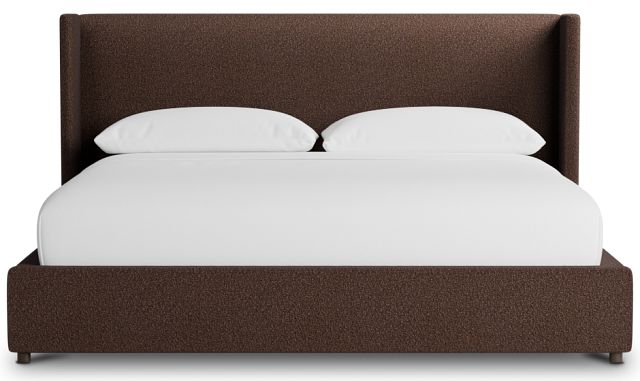 Captiva Elite Dark Brown 48" Upholstered Shelter Bed