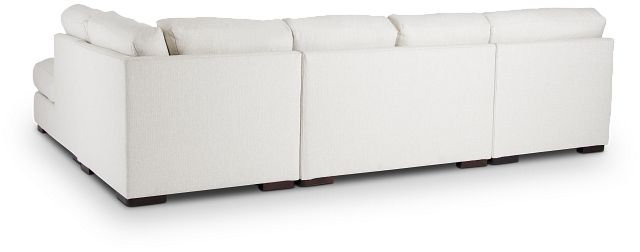 Veronica White Down Small Right Bumper Sectional