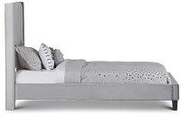 Audrey Dark Gray Velvet Platform Bed