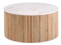 Nami Light Tone Round Coffee Table