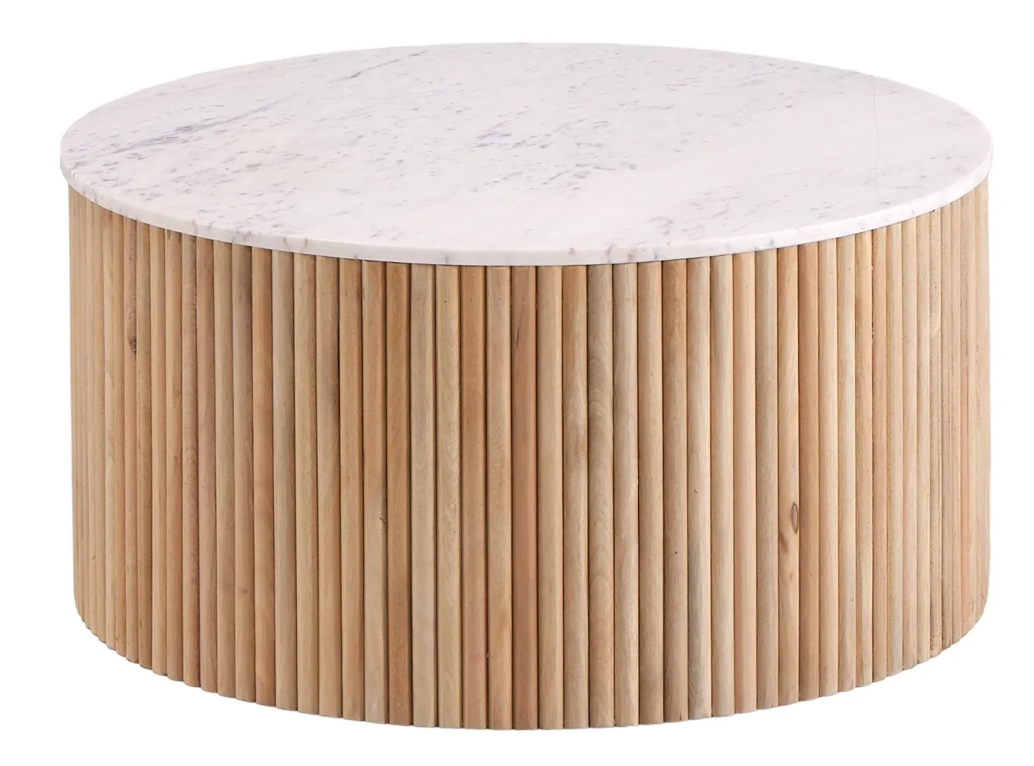 Nami Light Tone Round Coffee Table