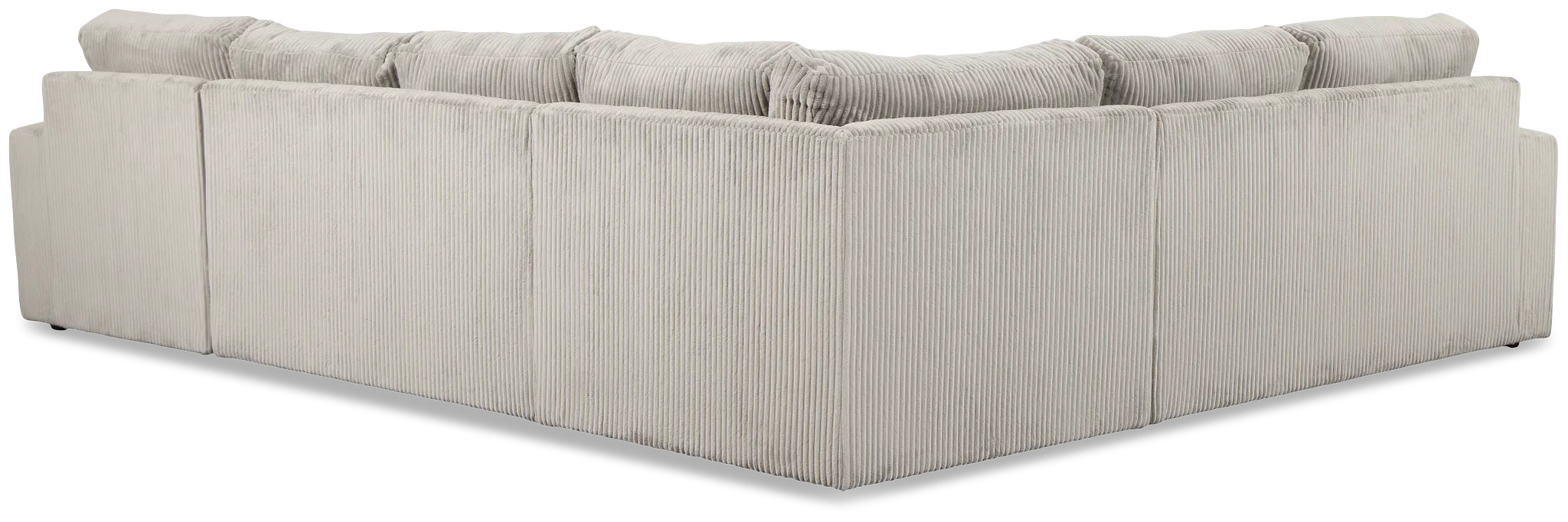 Charlie Gray Fabric Medium Right Chaise Sectional