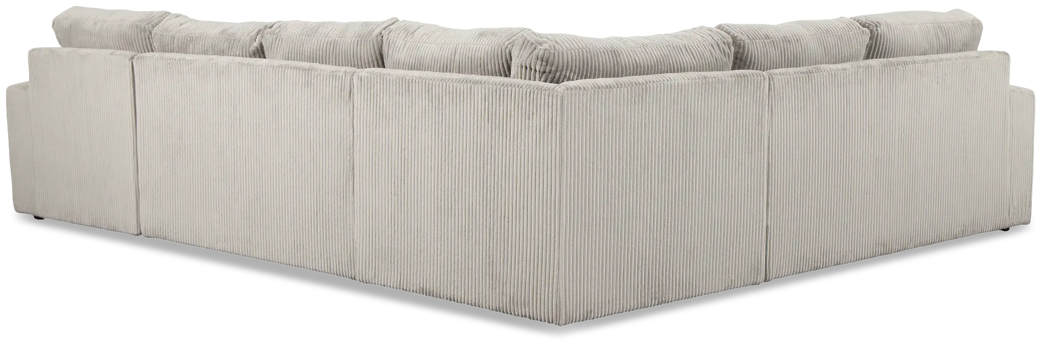Charlie Gray Fabric Medium Right Chaise Sectional Charlie Gray Fabric Medium Right Chaise Sectional