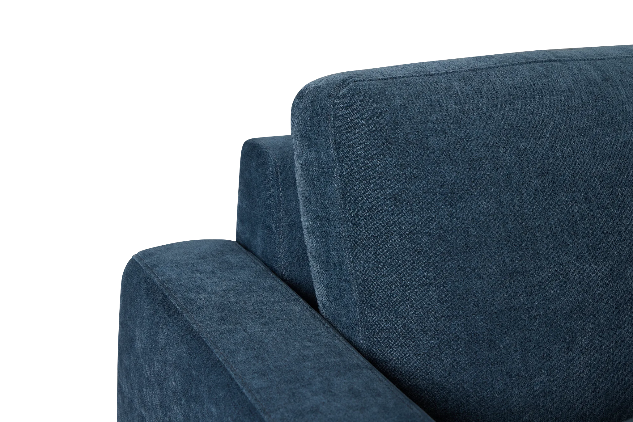 Addie Blue Fabric Medium Left Chaise Storage Sleeper Sectional