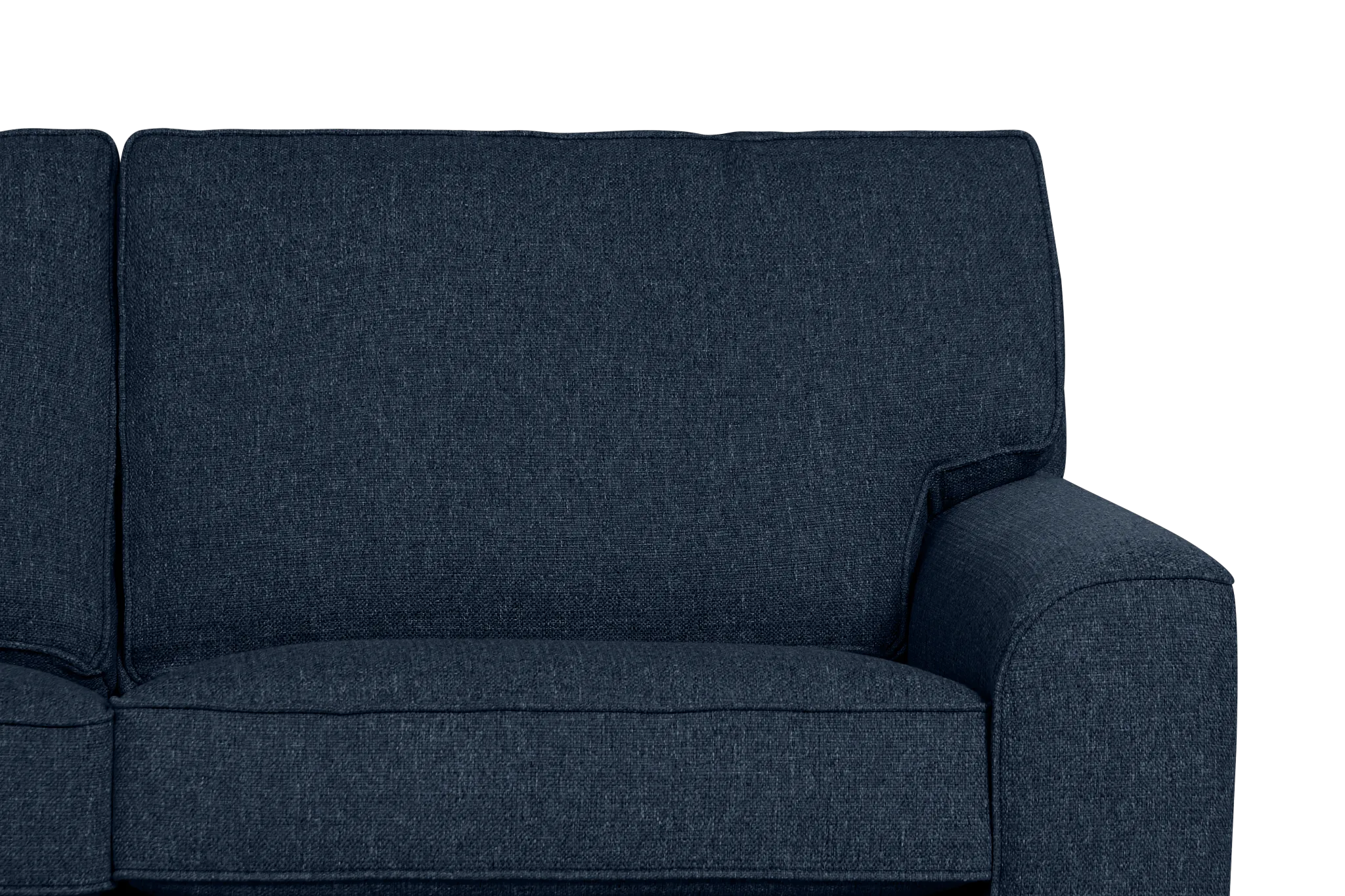 Sinclair Dark Blue Fabric Memory Foam Sleeper