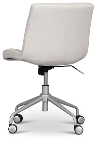 Gwen Light Gray Upholstered Desk Chair