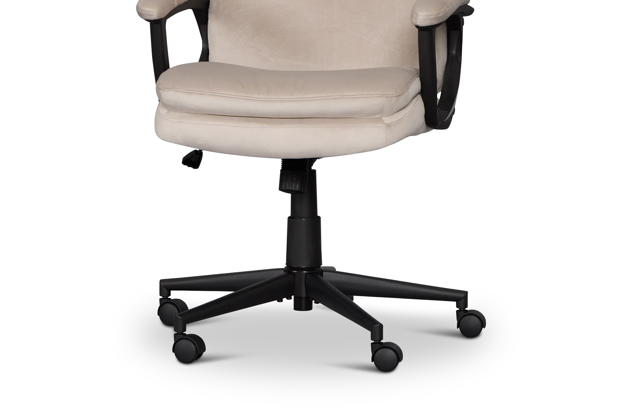 Krista Taupe Fabric Upholstered Desk Chair