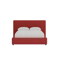 Grayton Elite Red 44" Upholstered Platform Bed