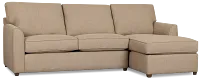 Tate Brown Fabric Right Chaise Sectional