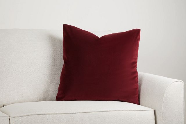 Lauran Red 22" Accent Pillow