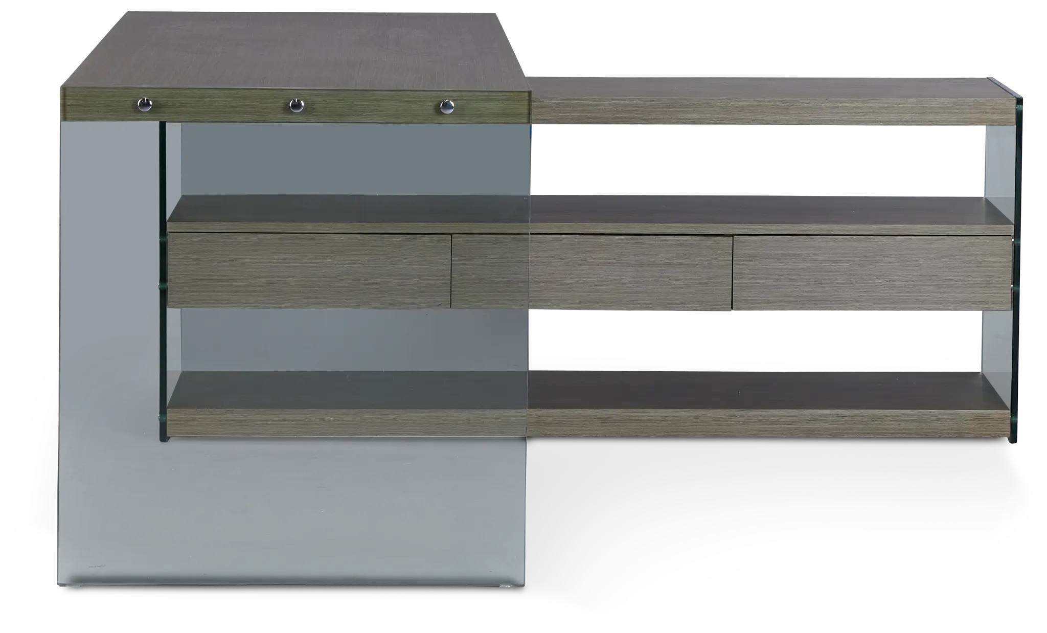 Olympia Gray Large L Desk Olympia Gray Large L Desk
