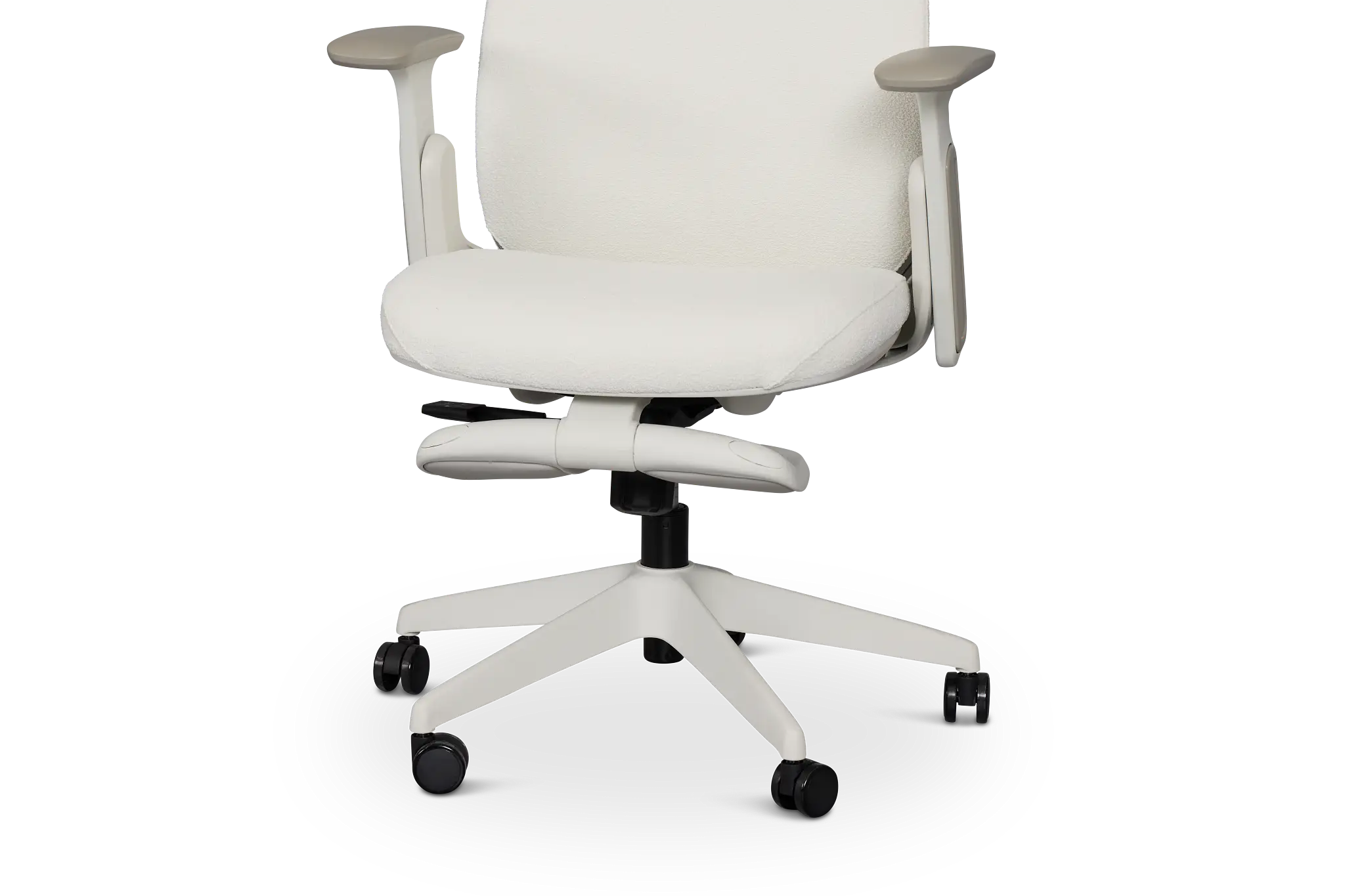 Nora White Upholstered Desk Chair Nora White Upholstered Desk Chair