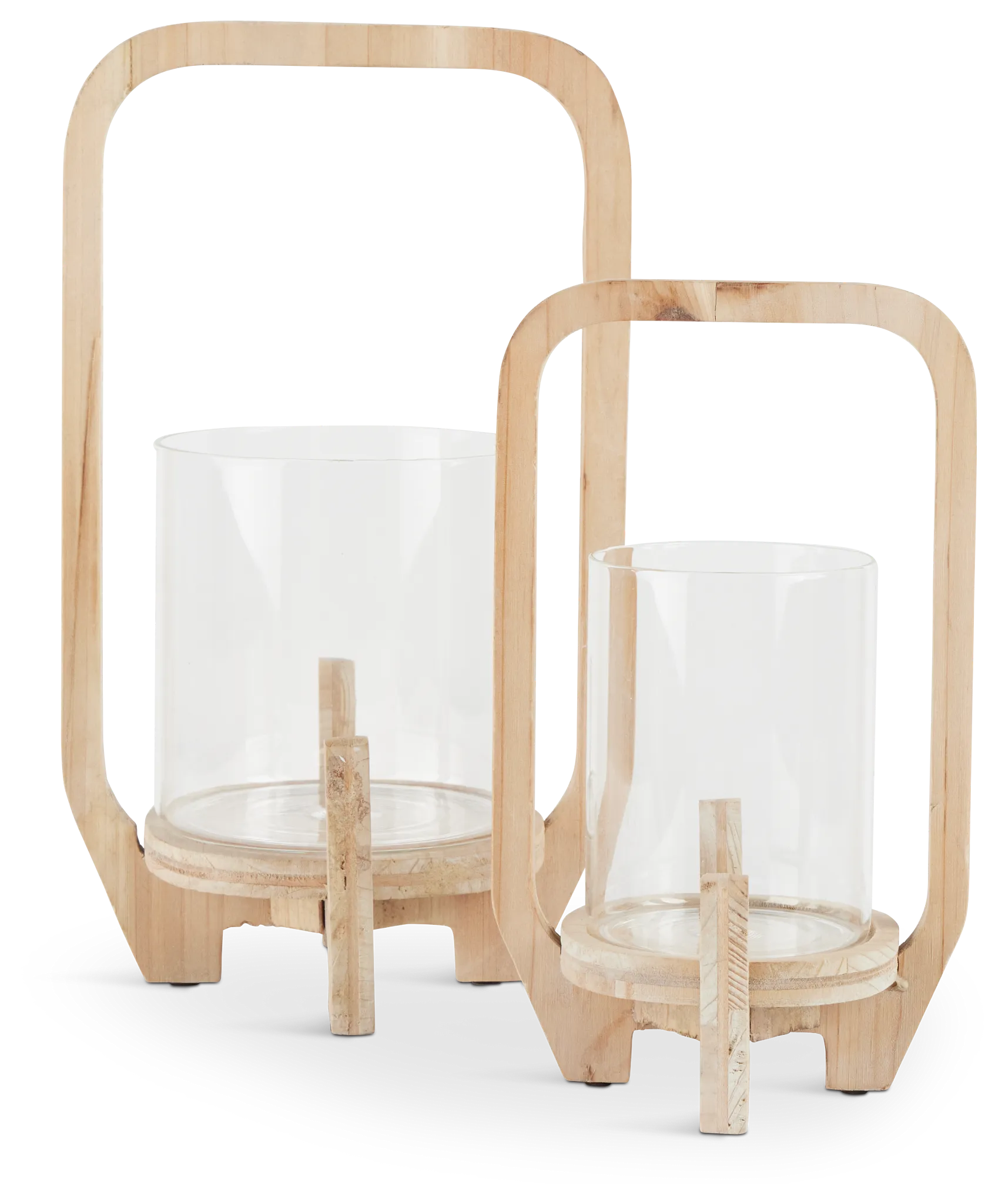 Lenora Beige Small Candle Holder
