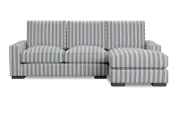 Edgewater Sea Lane Dark Blue Right Chaise Sectional