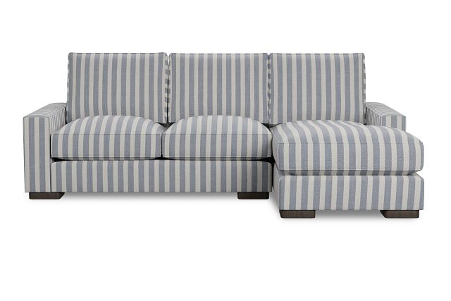 Edgewater Sea Lane Dark Blue Right Chaise Sectional