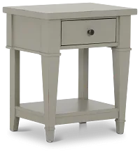 Stoney Gray 1-drawer Nightstand