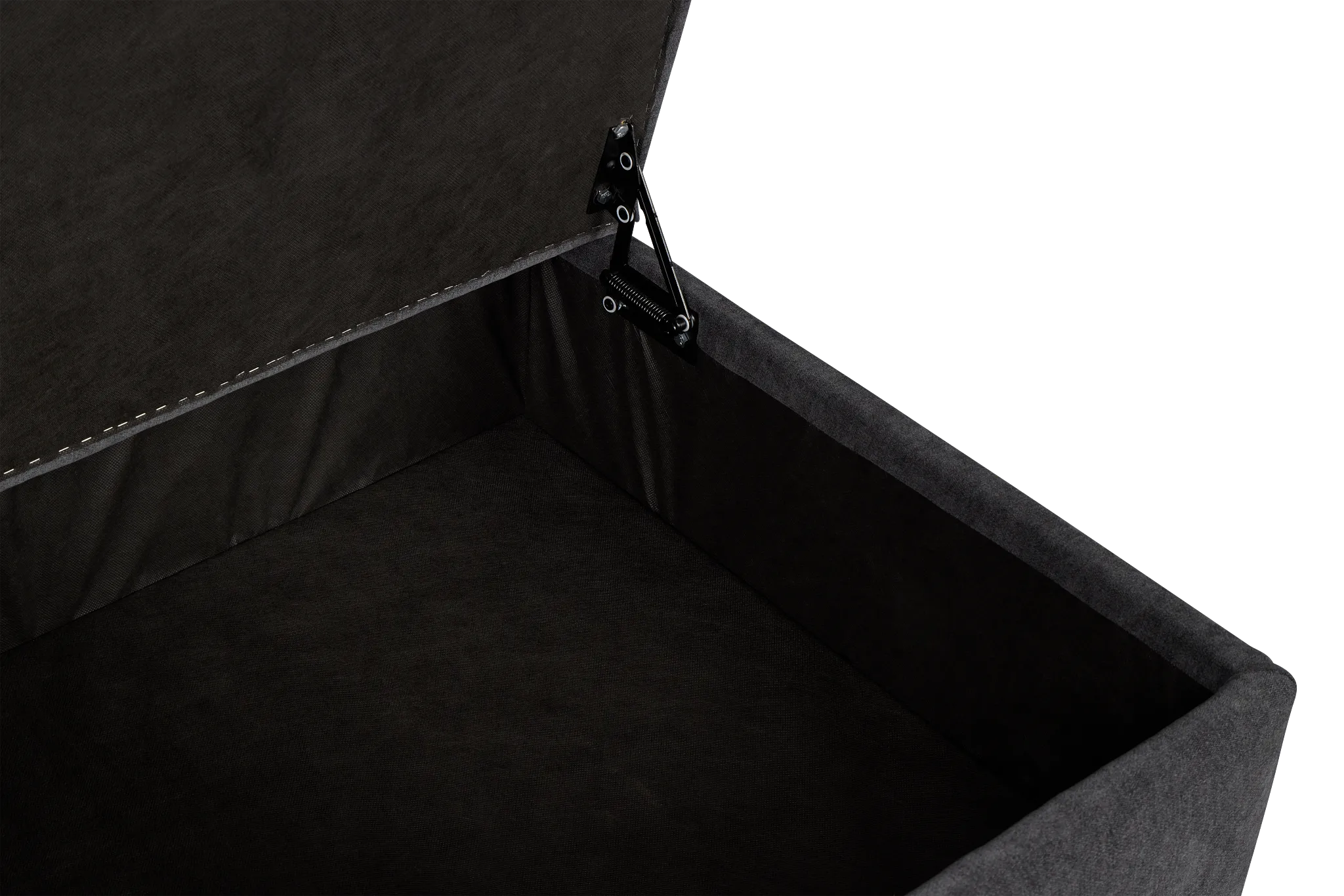 Citymod Dark Gray Fabric Storage Ottoman