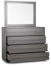 Everett Gray Dresser & Mirror