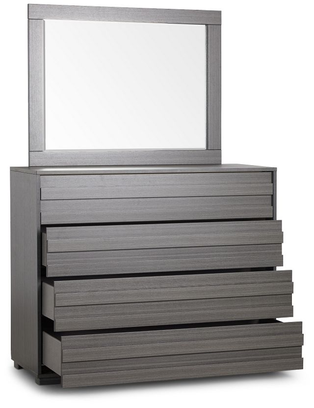Everett Gray Dresser & Mirror