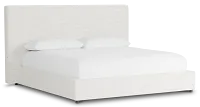 Grayton Maguire Ivory 54" Upholstered Platform Bed
