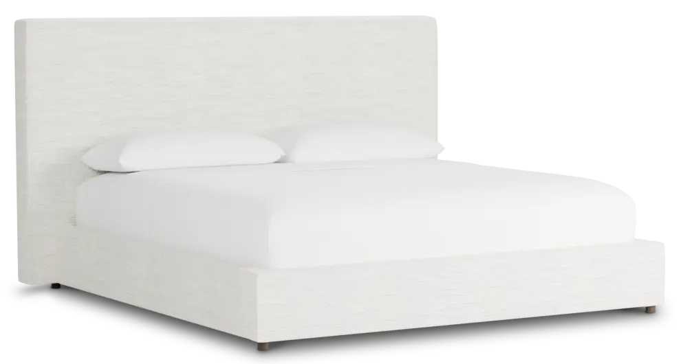 Grayton Maguire Ivory 54" Upholstered Platform Bed Grayton Maguire Ivory 54" Upholstered Platform Bed