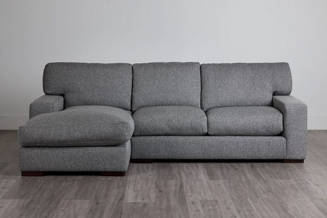 Veronica Dark Gray Down Left Chaise Sectional