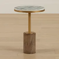Juliette Gold Round End Table